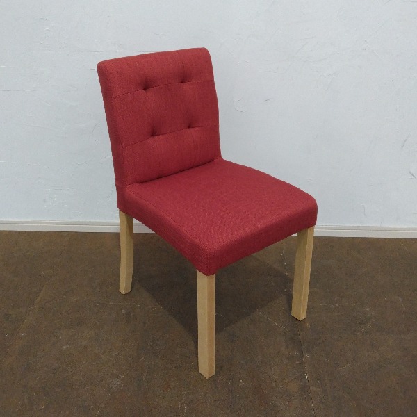 ダイニングチェア レッド ファブリックＰＣデスクチェア ダイニングチェアー リビングチェア 食卓椅子 食卓用 食卓 食事 チェア チェアー イス 椅子 ダイニング リビング 新生活 おしゃれ