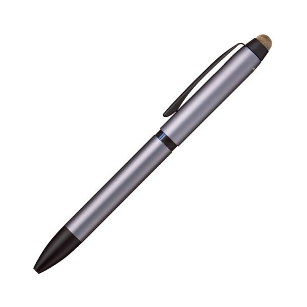 （まとめ） 三菱鉛筆ジェットストリーム スタイラス 3色ボールペン＆タッチペン 0.5mm （軸色：シルバー） SXE3T24005P261本 (×3セット)