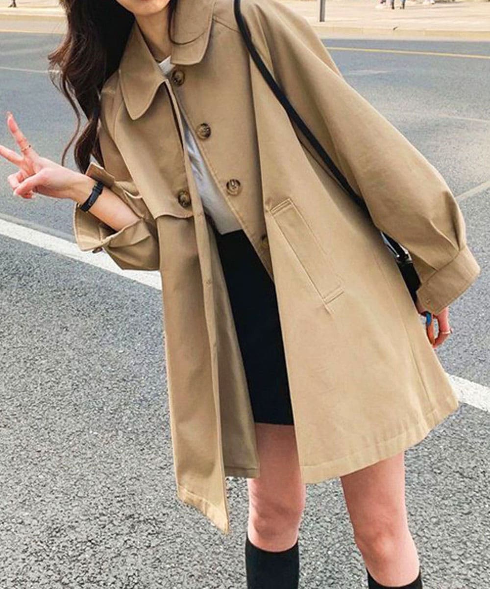 国内即納 ライトトレンチジャケット レディース上品 83MLI-001