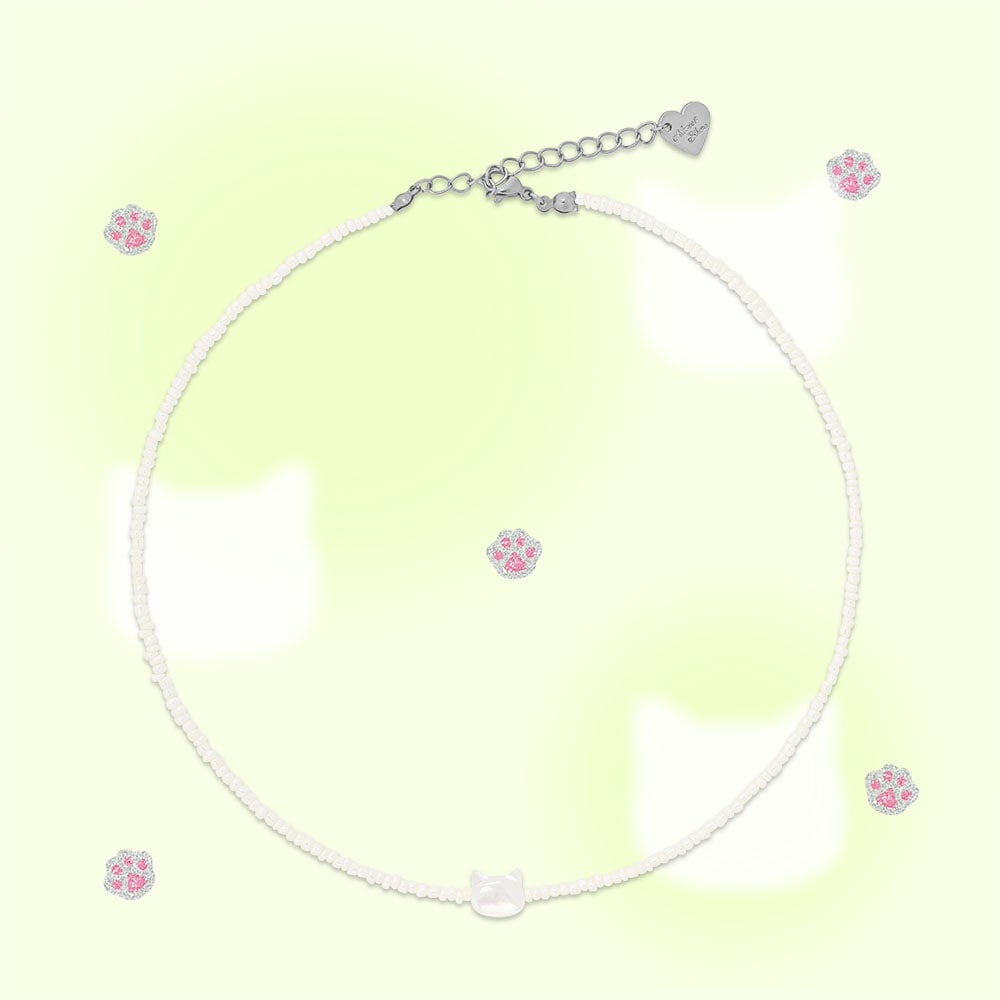 KITTY PEARL NECKLACE