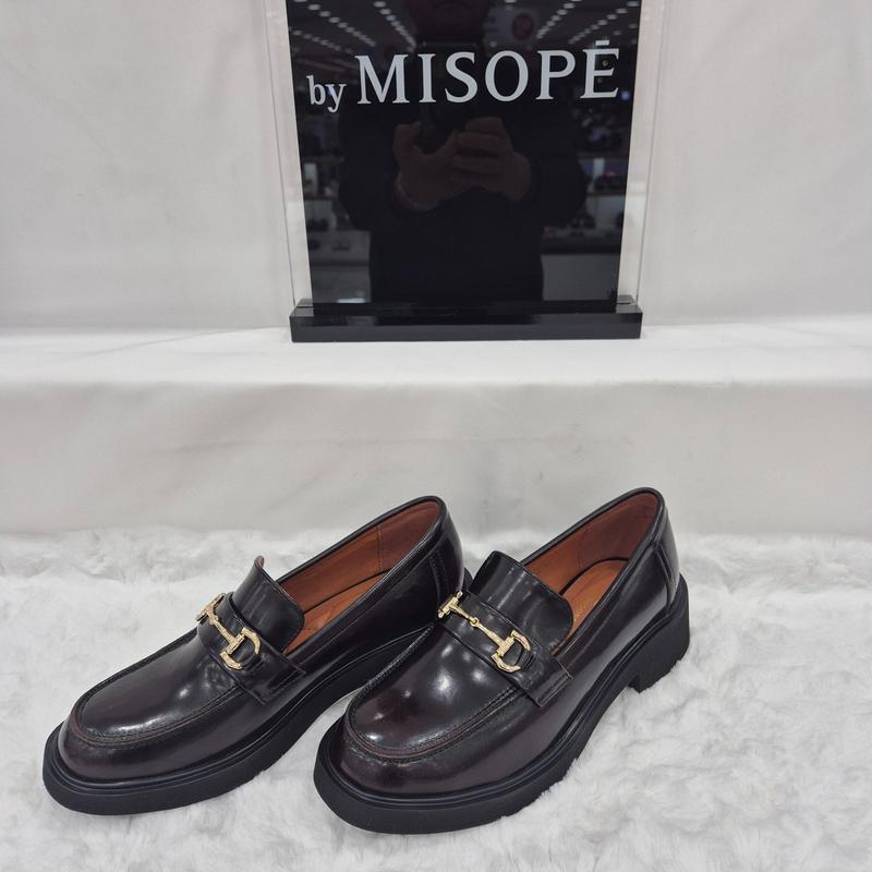 By 野性 ゴールドポイント チャンキー ローファー 112HT439DT002 WINE 4 JJ