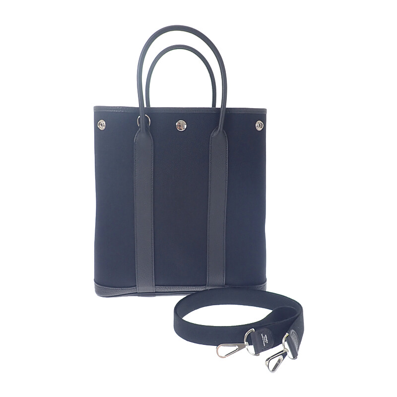 ガーデンファイルPM 080141CK 2WAYバッグ トートバッグ ネゴンダ ブラック レディース 美品 人気 旅行【Aランク】