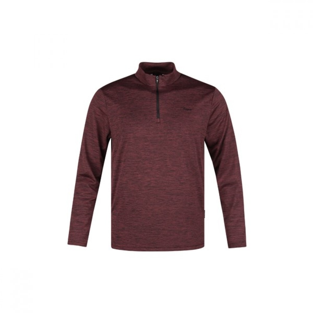 (ラックスゴルフ) Analdobasini メンズハーフジップアップカチオンウィークブラッシュロングスリーブ T シャツ ABMTS43307