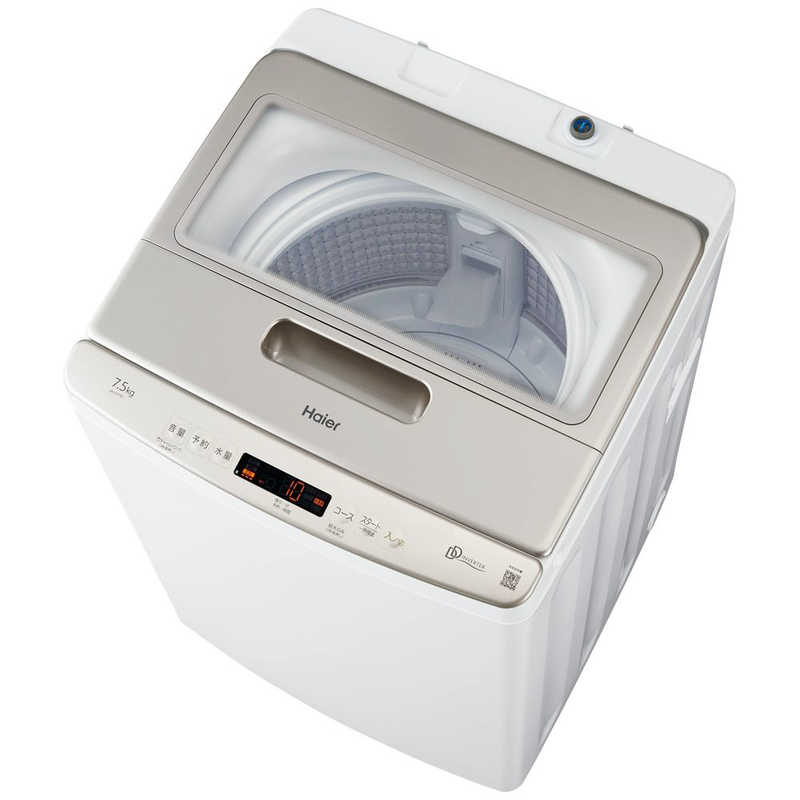 ハイアール　全自動洗濯機 洗濯7.5kg ホワイト　JW-LD75C-W ホワイト（標準設置無料）