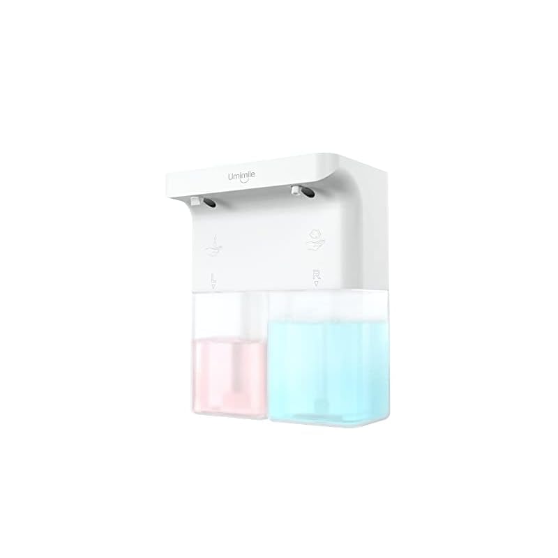 Umimile ソープディスペンサー 泡 液体 自動 ダブルヘッド 600ml ハンドソープ 食器洗剤 手洗い 壁掛け可能 IPX4防水 キッチン対応