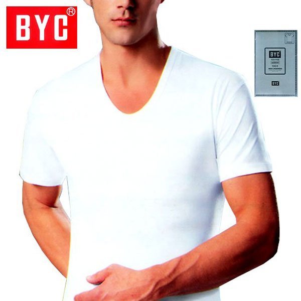 BYCハイクオリティ男性用100手半袖ランニング5種BYI6032