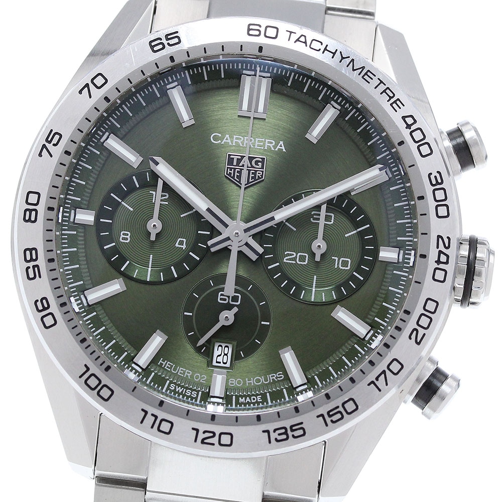 タグホイヤー TAG HEUER CBN2A10 カレラ キャリバー ホイヤー02 スポーツ クロノグラフ 自動巻き メンズ 保証書付き_902742【中古】