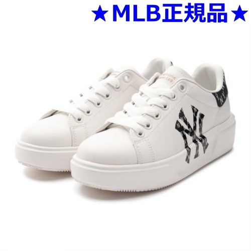 MLB公式正規品 Chunky Classic Aヒール モノグラムNY (Black) 韓国 スニーカー チョンキー チャンキー