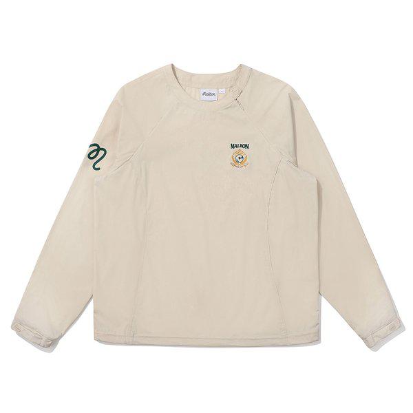 [マルボン公式] ワッペンポイントラウンドネックピステ LIGHT BEIGE (WOMAN)