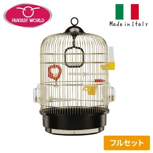 イタリア ferplast社製 レジーナ アンティークブラス 鳥かご 直径32.5 高さ49cm 51049702 ゴールド