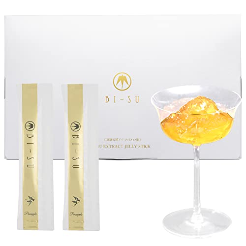 BI-SU アナツバメの巣 エキス ゼリー 美容成分 コラーゲン ビタミンc 含 サプリメント 1箱30本入り（パイナップル）