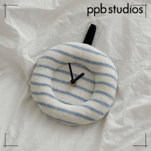 pppstudio 包装付静音 ストライプ時計 Stripe Clock 韓国雑貨 可愛い インテリア