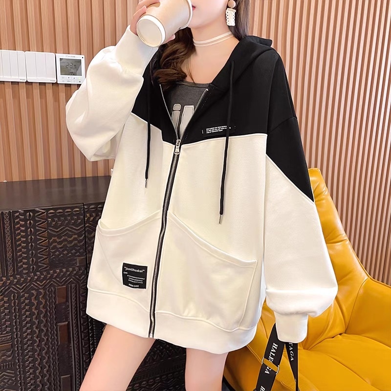 レディース トップス パーカー 前開き 長袖 フード オーバーサイズ ストリート ポケット アメカジ カジュアル ラフ メンズライク マニッシュ ボーイッシュ スポーティー ルーズ クール