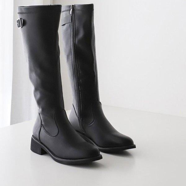 [シューズ] 女性用 スパン ソックス アンクル ロング ブーツ 4cm sjperu-438