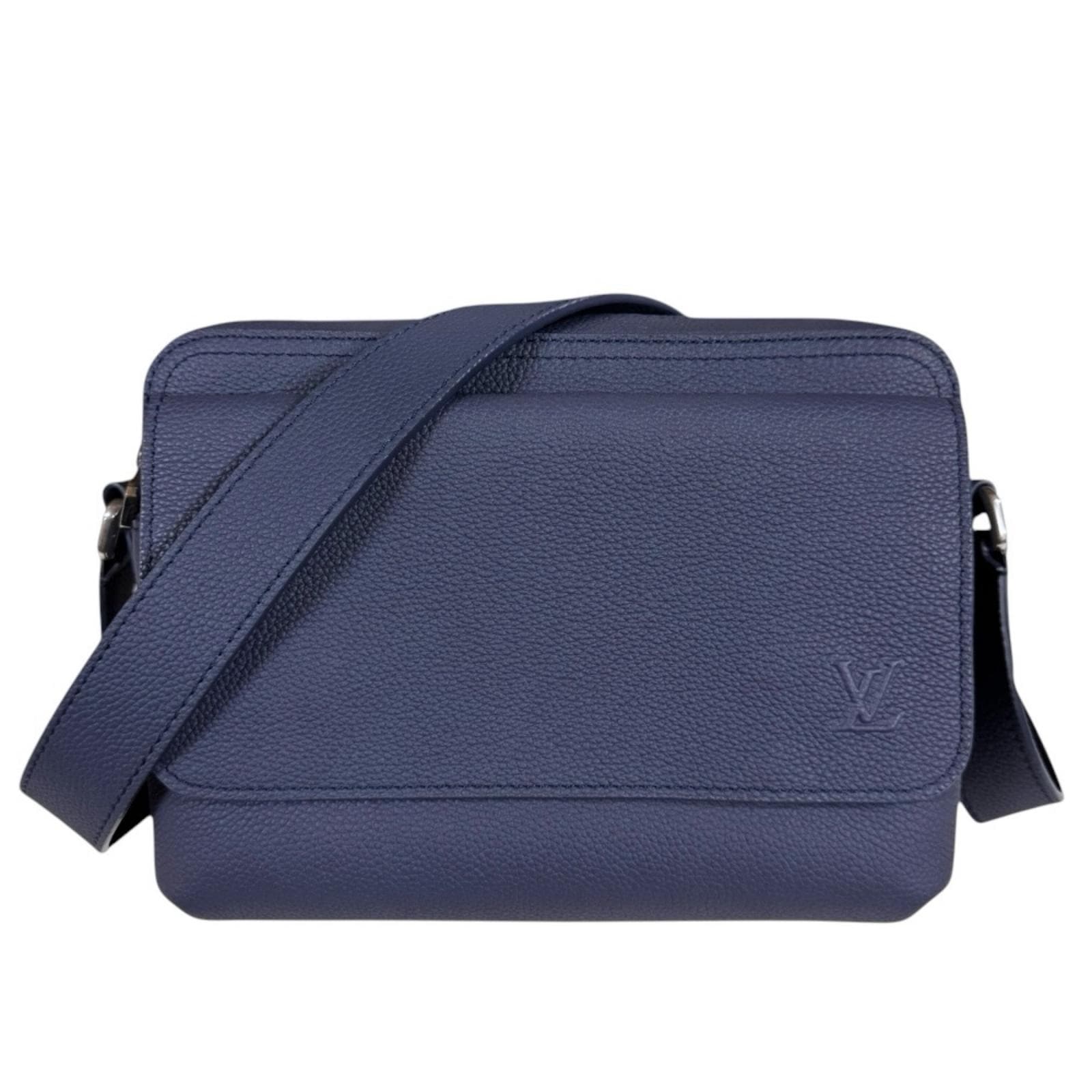 ルイヴィトン ボーディング・メッセンジャー アエログラム ショルダーバッグ M15260 ネイビー LOUIS VUITTON 中古 美品