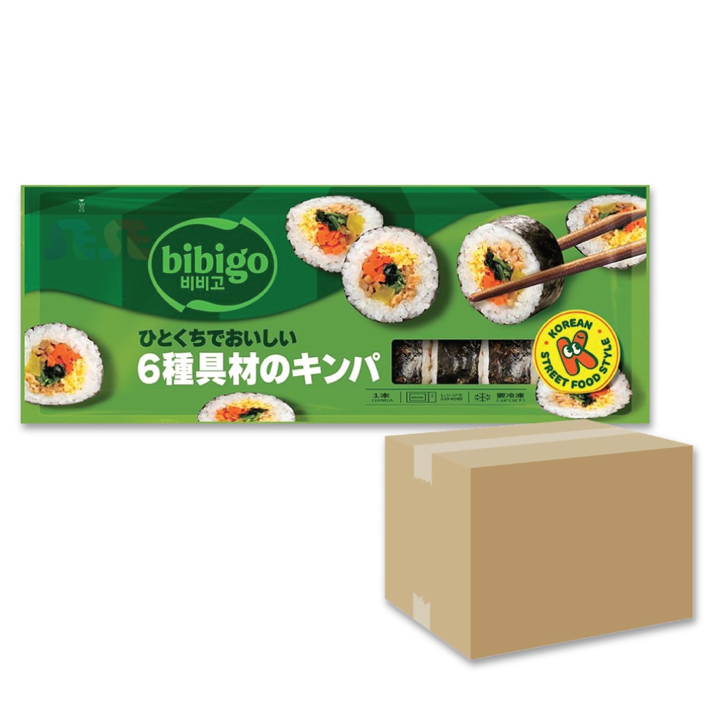 【冷凍】 6種具材 キンパ 18袋セット 250g / ビビゴ CJ 韓国料理 海苔巻き キムパブ ノリマキ ブルゴギ プルゴギ ツナ マヨ キムチ チーズ オリジナル