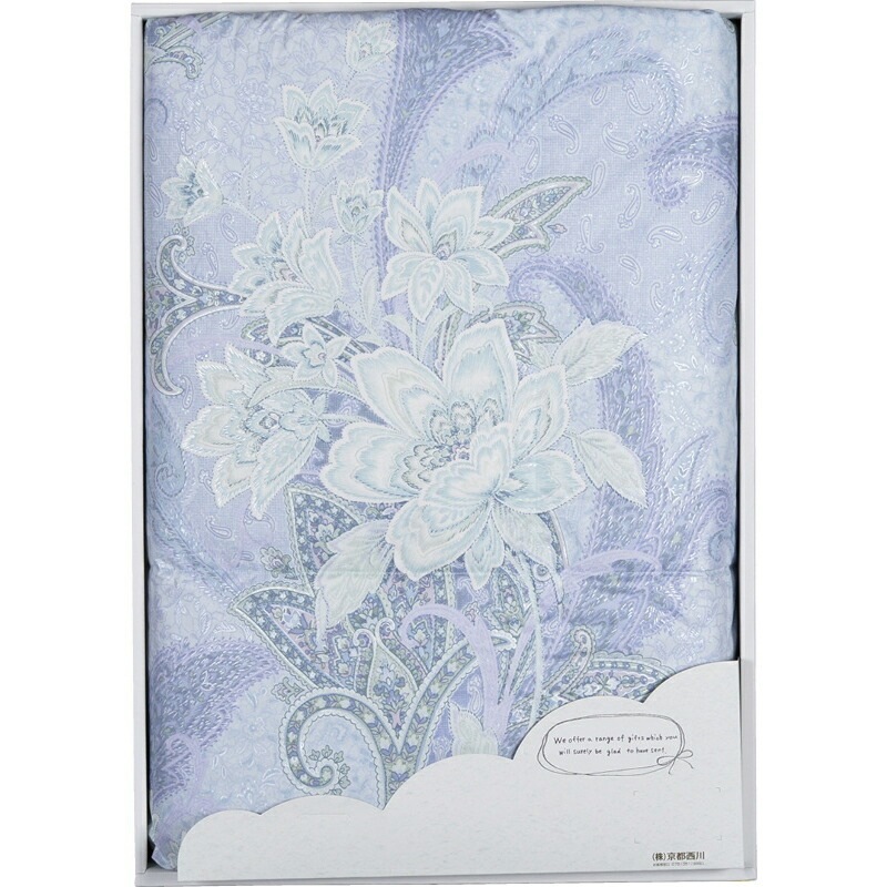 （ギフト）西川 ゴーライト 羽毛肌掛けふとん ブルー