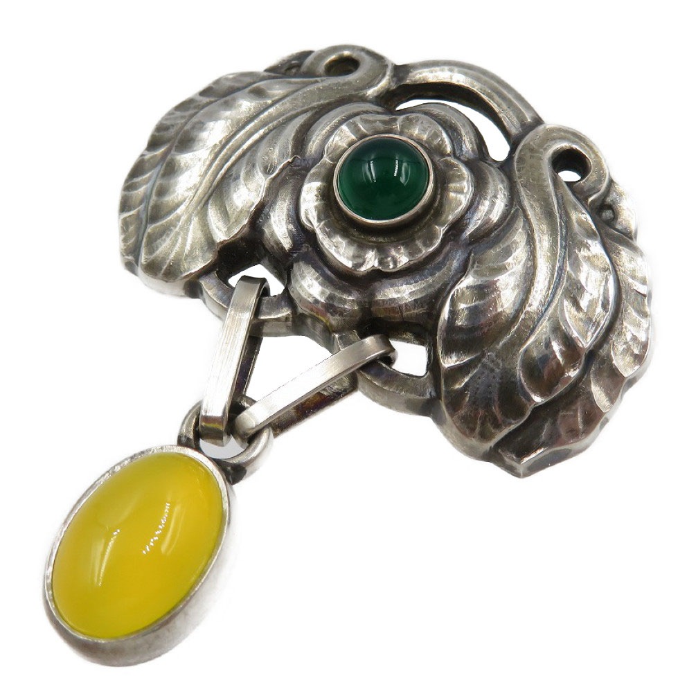 美品 ジョージジェンセン ブローチ シルバー925/シルバー925 シルバー 0180【中古】Georg Jensen ユニセックス