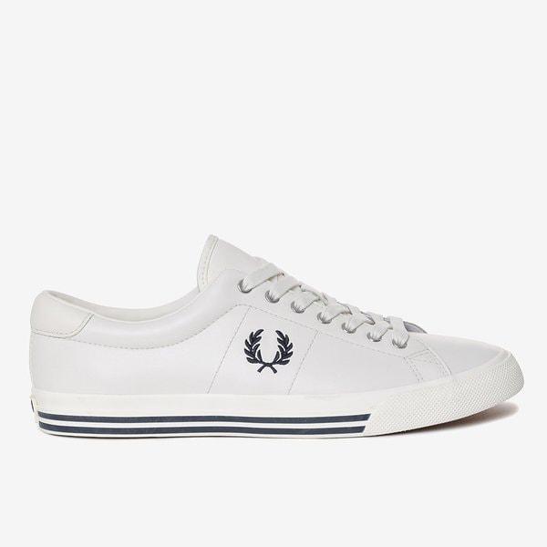 FRED PERRY_ 男女兼用レザー スニーカーアンダースピン レザー SFPU2314343-313