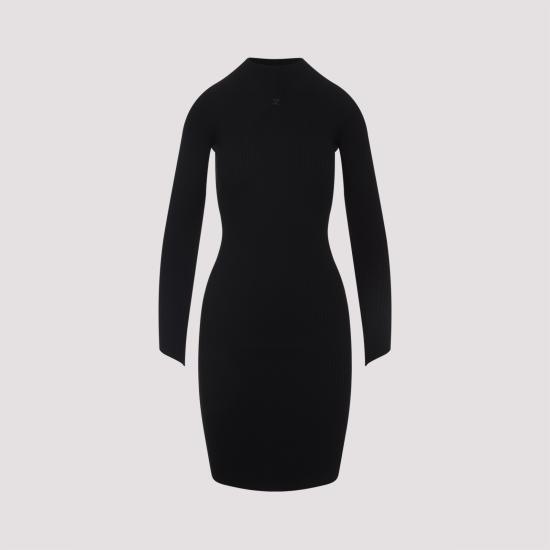 COURREGES Women Dresses 325MRO690FI0001 9999 BLACK