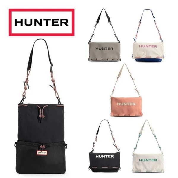 ハンター ショルダーバッグ トートバッグ HUNTER トラベル マルチファンクション サコッシュ 軽量 撥水 旅行 2WAY UBX7124NRS