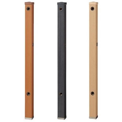 三栄水栓 SANEI 木目調水栓柱 LBR・ライトBR・T803BW-60X900-LBR