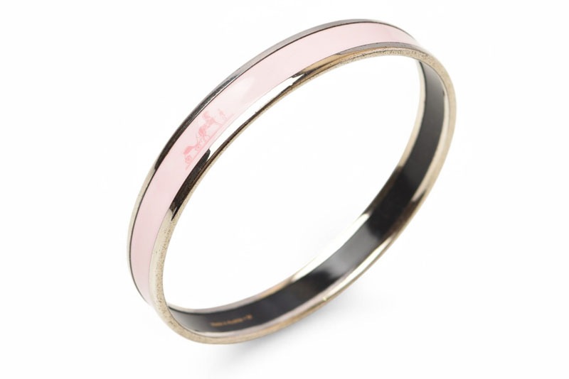 バングル/ブレスレット エマイユ PM バングル カレーシュ ライトピンク/シルバー【中古】