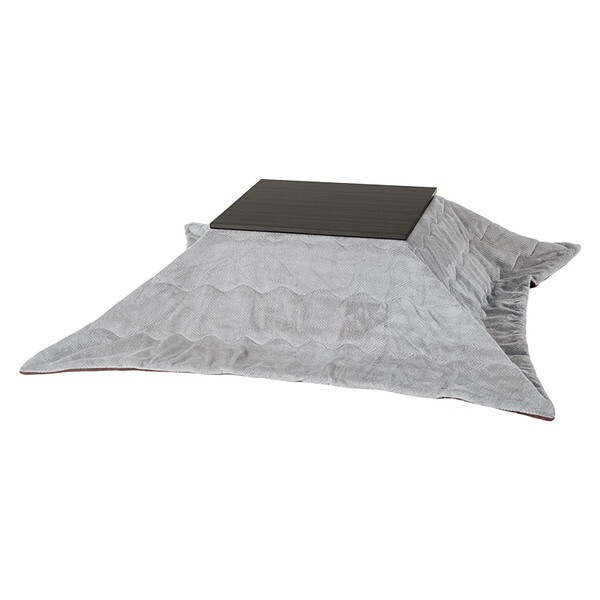 アルラ7560DBR + ビケ7560GY こたつ + うす掛け布団 2点セット ダークブラウン/グレー メーカー直送