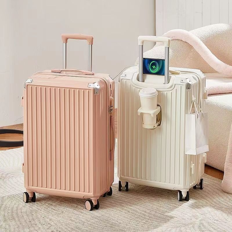 荷物女性2025新しいトロリーケース20インチ24母子ボックス強くて丈夫な旅行パスワード搭乗スーツケースシャン