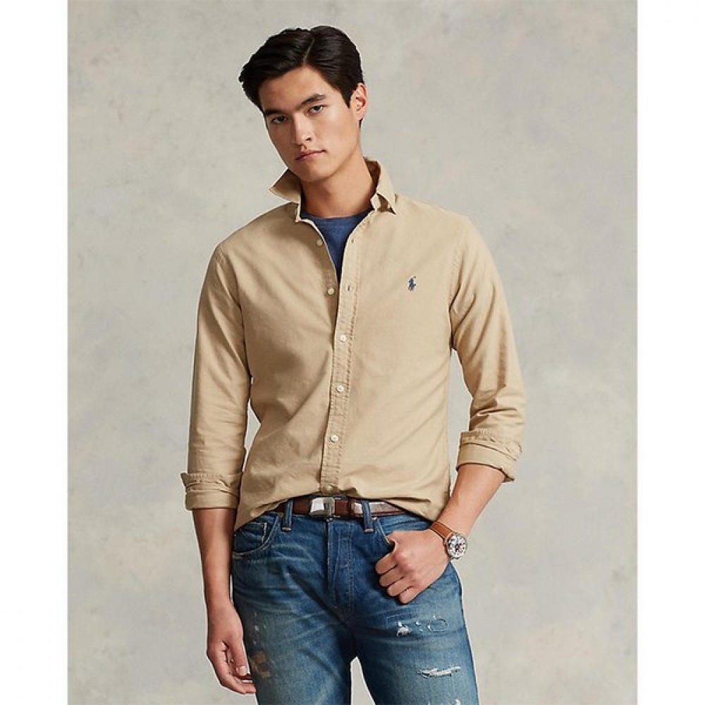 ポロラルフローレンメンズクラシックフィットガーメントダイオックスフォードシャツ (MNPOWOV16822687260)