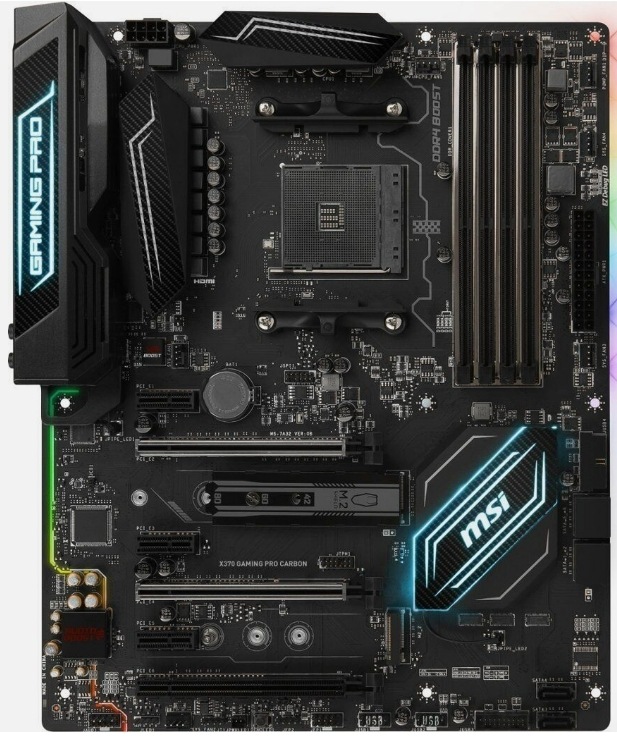 MSI X370 GAMING PRO CARBON Socket AM4 DDR4 ATX AMD Motherboard