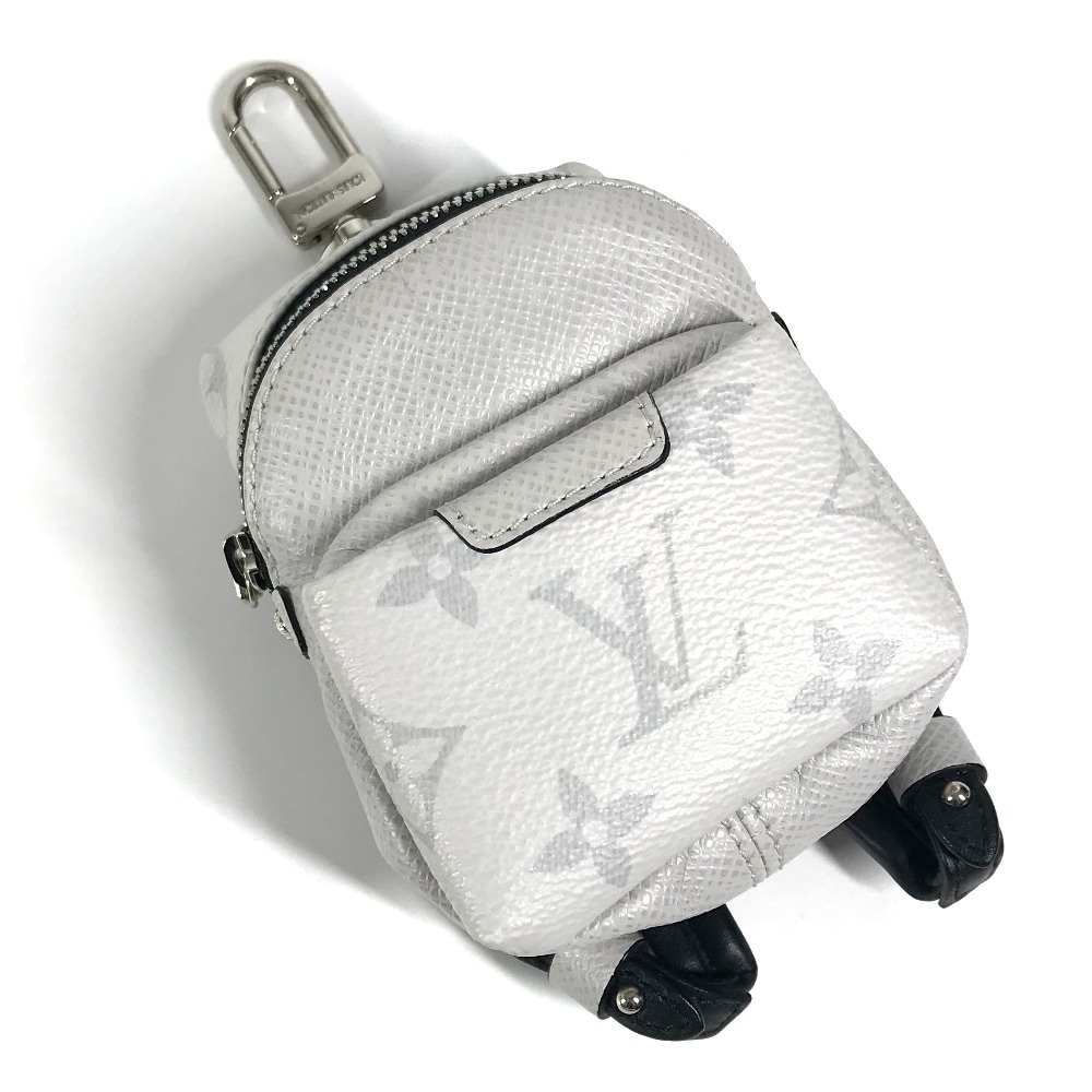 キーホルダー M69318 ビジューサック ネオ ディスカバリーポーチ タイガラマ バッグチャーム リュック型 バックパック型 タイガレザー ホワイト