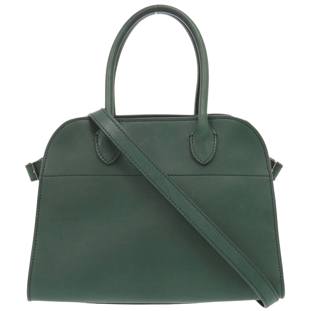 美品 2WAY ソフトマルゴー10 ハンドバッグ レザー グリーン 1624【中古】 レディース