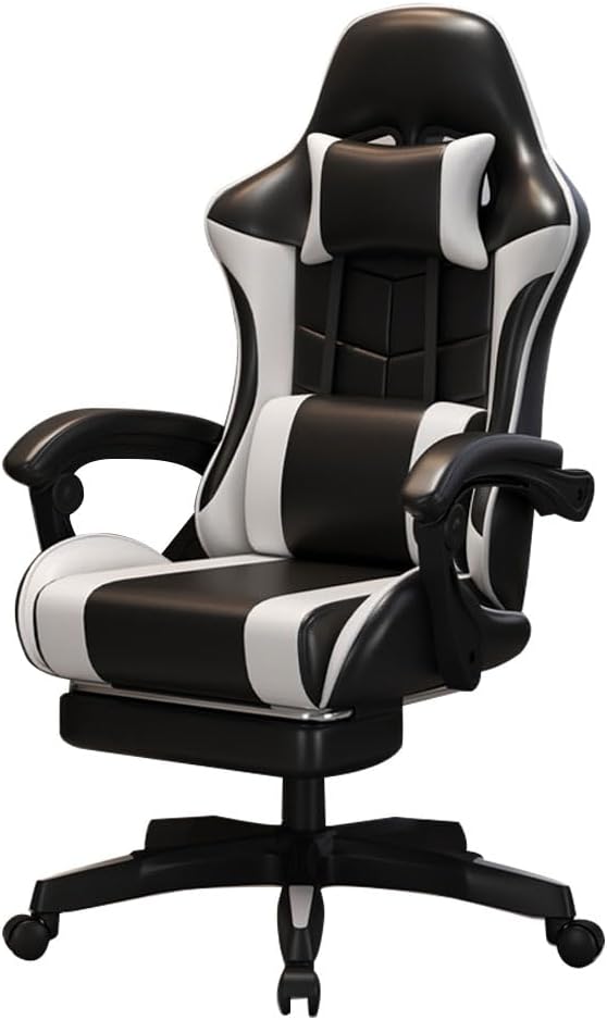 ゲーミングチェア ゲーム用チェア オフィスチェア ハイバック デスクチェア リクライニング パソコンチェア ヘッドレスト ひじ掛け付き 135度リクライニング 高さ調整機能 メーカー一年保証
