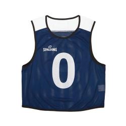 【新品/在庫あり】SPALDING バスケットボール ビブス6枚セット（No.6-11） ネイビー フリーサイズ SUB130720NV