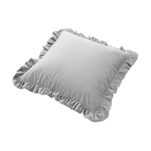 大人かわいい背当てクッション グレー カバー洗濯可 日本製