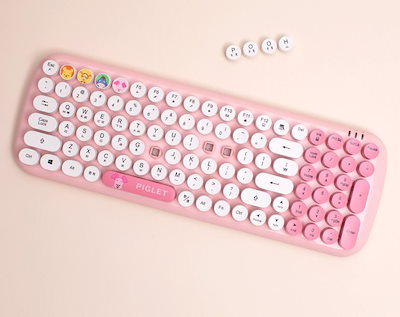 Qoo10 Piglet Retro Keyboard ピグレットレトロキーボードワイヤレスキャ Pc周辺機器 消耗品