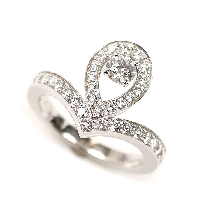 Chaumet ショーメ K18WG ホワイトゴールド ジョゼフィーヌ エグレット リング・指輪 083510-048 ダイヤモンド 8号 48 4.6g レディース 中古 美品