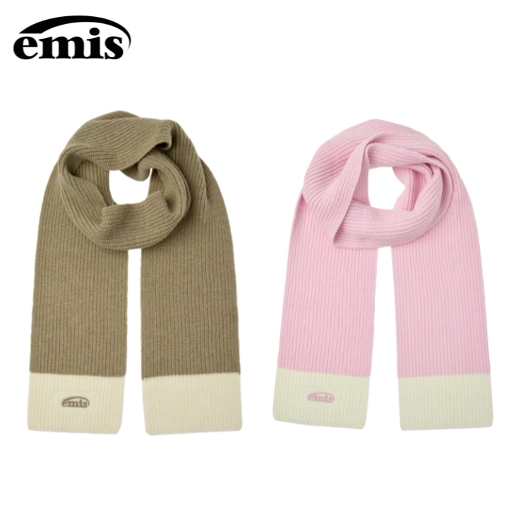 韓国人気 ウールニットマフラー 新作24AW ショール