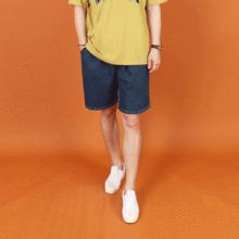 WBS ヴィンテージ ウォッシング ピンタック デニム バンディングショートパンツ