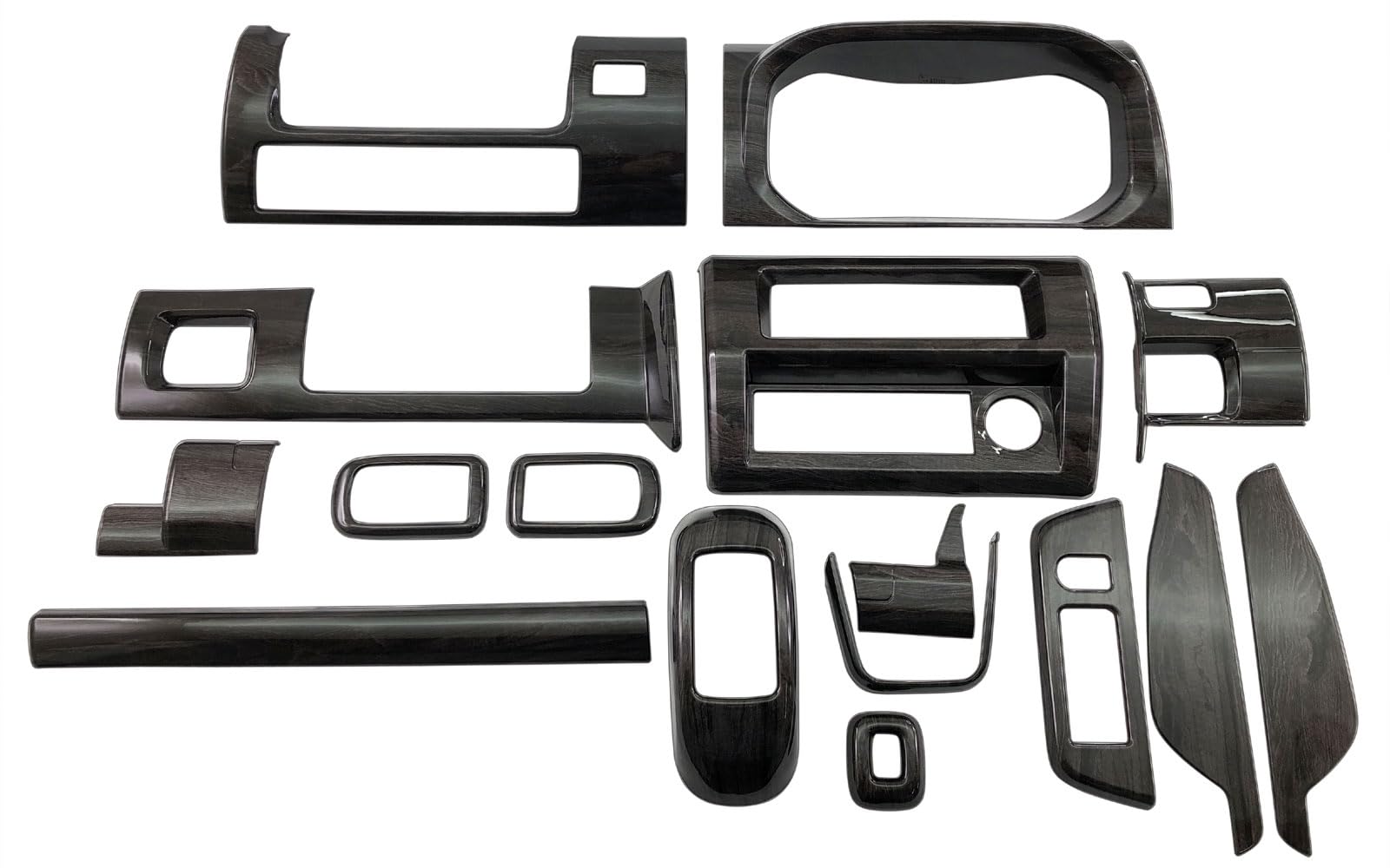 BRIGHTZ ハイゼットトラック S500P S510P 後期 インテリアパネルセット 16PC ブラックウッド調 【 WOOD－PAN－175 】 S500 S510 S 500 510 ハイゼッ
