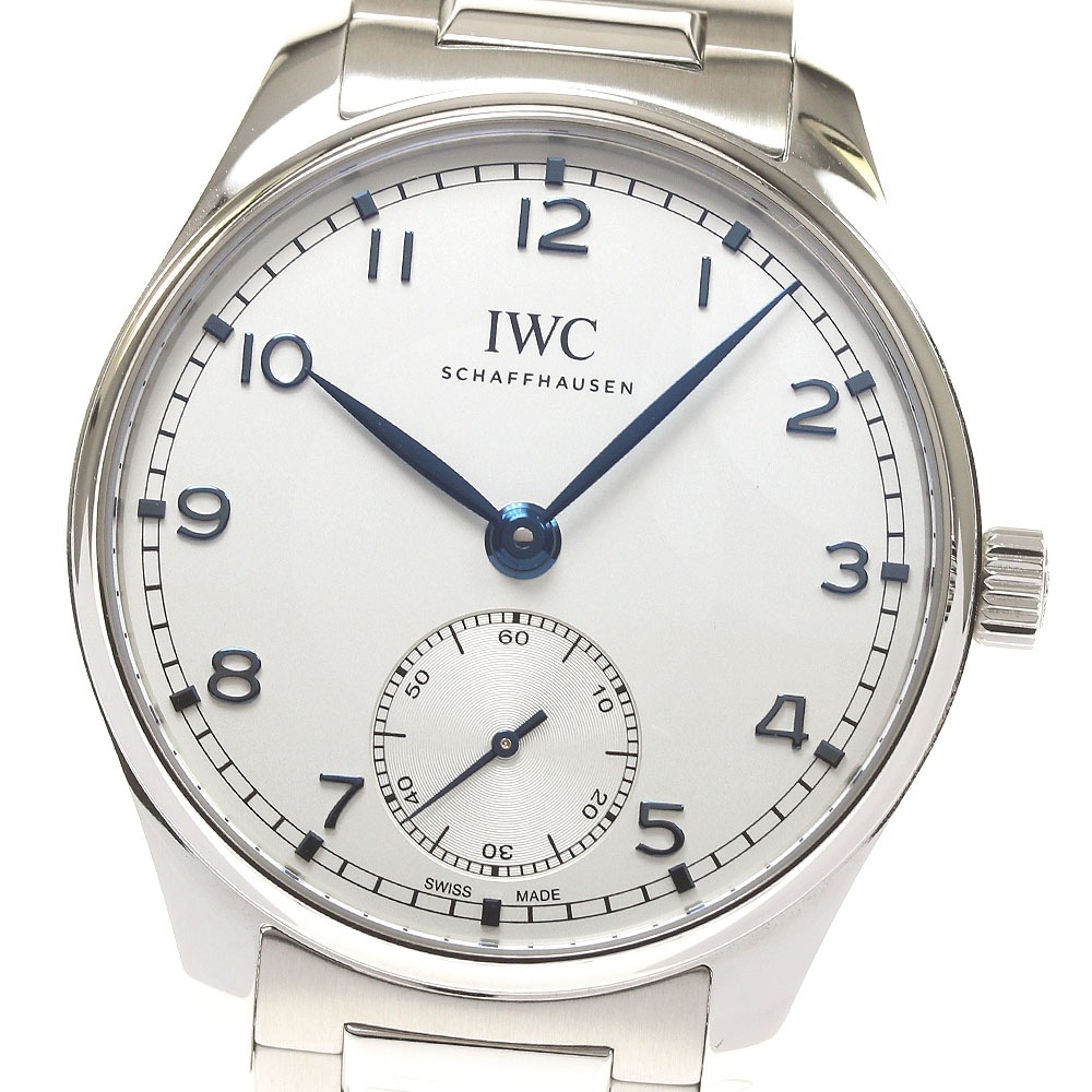 IWC SCHAFFHAUSEN IW358312 ポルトギーゼオートマティック40 スモールセコンド 自動巻き メンズ 極美品 箱保証書付き_825708【中古】
