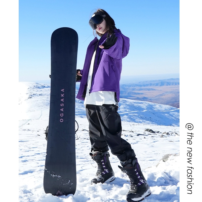 スノーボード2枚組防水スキースーツ厚手保温カップルアウトドア登山服2着