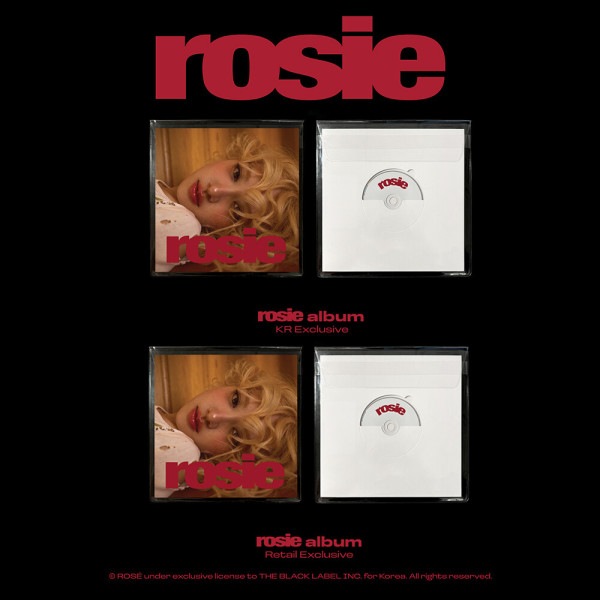 【予約】 (KR Exclusive + Retail Exclusive Ver./セット) ROSE (BLACKPINK) - first studio album rosie
