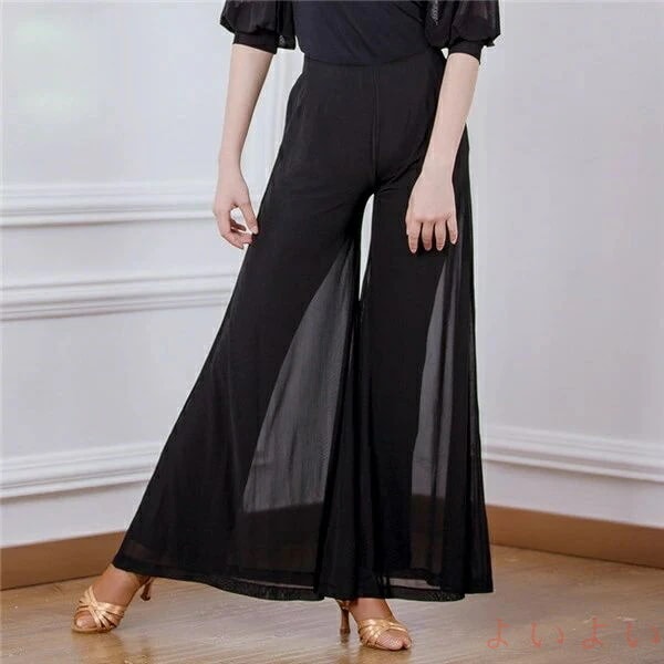 社交ダンス衣装 ズボン 競技着 モダンラテンダンス用ズボン レディース 女性用 ダンス衣装 ダンスズボン 社交 練習着 チャチャチャ ルンバ ラテン ワルツ