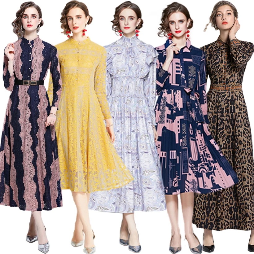 新型女装ファッション ワンピース ドレス 結婚式 パーティードレス 総レース マキシワンピース レースワンピース ロングドレス 長袖 Aライン 代 30代 40代 50代