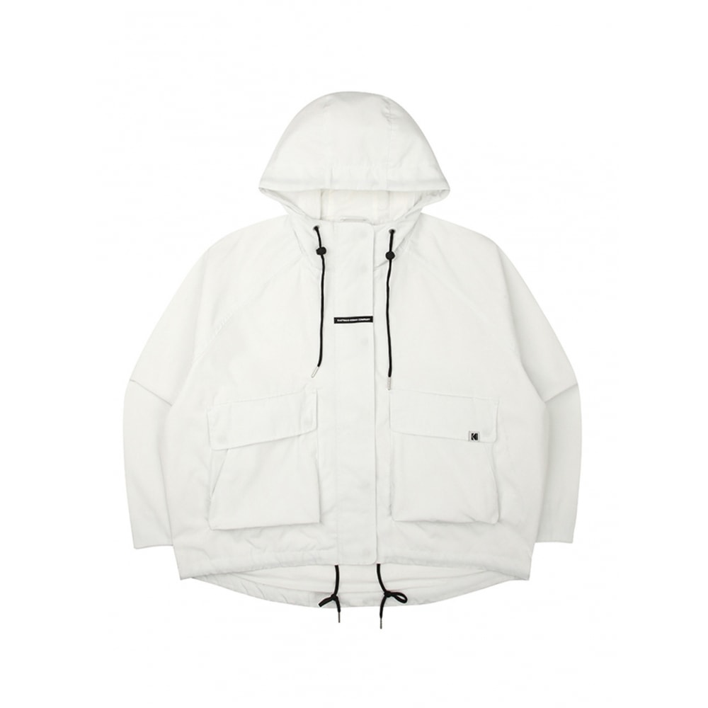 KODAK ApparelエッセンシャルマルチポケットクロップジャケットウーマンIVORY