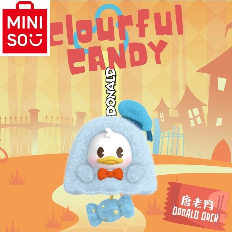 m i n i s o名創優品 正規品保証 ディズニー ミッキーファミリー カラフルキャンディビニールぬいぐるみ ブラインドボックスペンダントシリーズ ギフト
