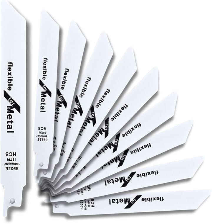 互換 レシプロソー 替刃 セーバーソー 電動 ブレード ノコギリ 電気 解体(木材・薄金属用 150mm)