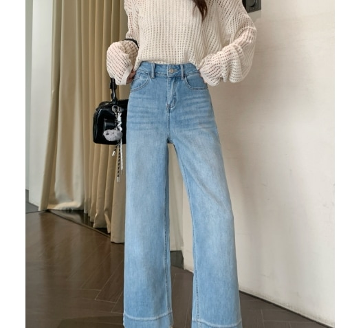 デニムパンツ ボトムス ハイウエスト ジーンズ